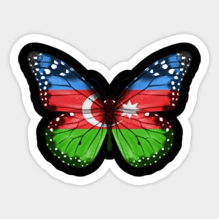 Azerbaijani Flag  Butterfly - Gift for Azerbaijani From Azerbaijan Sticker